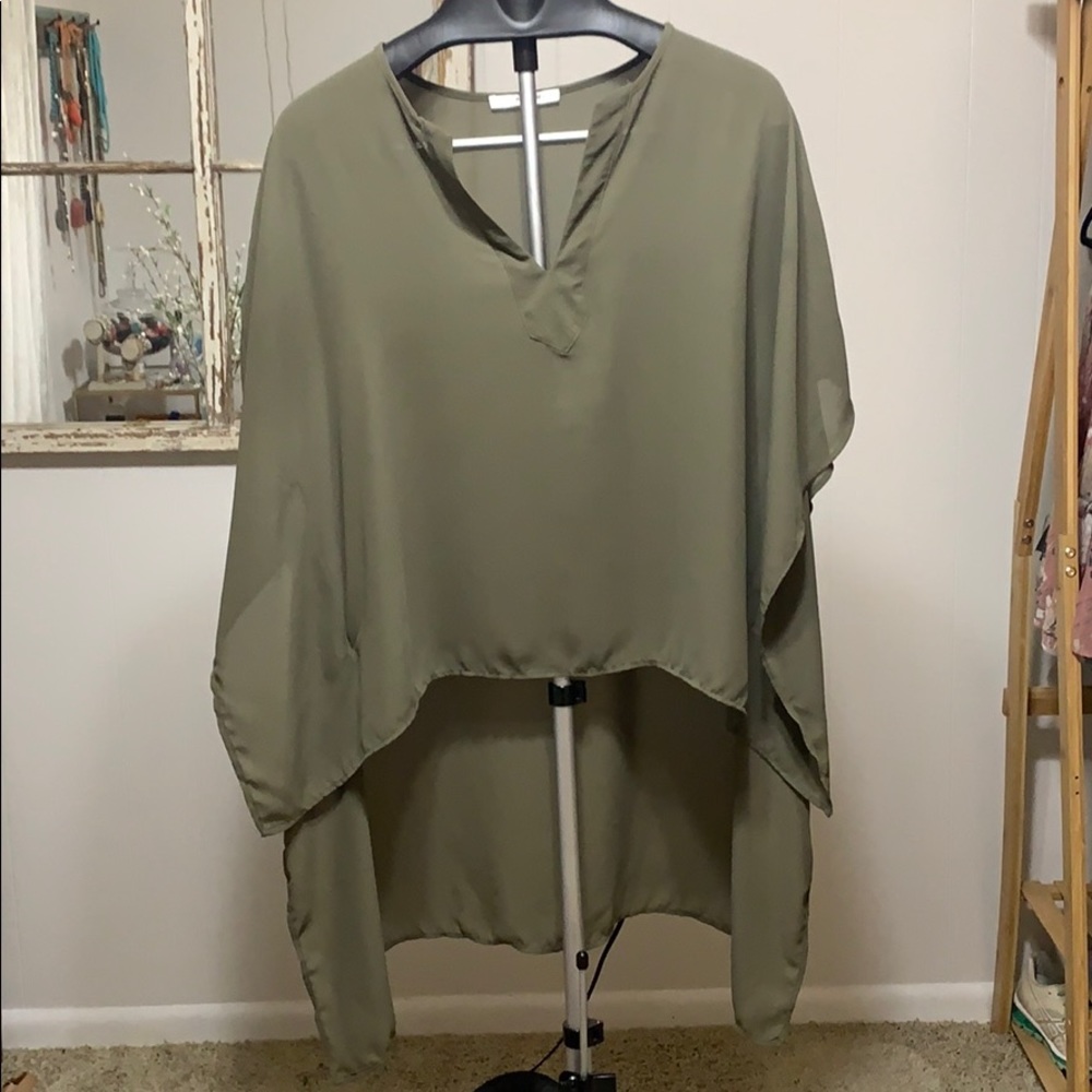 Olive High Low Top